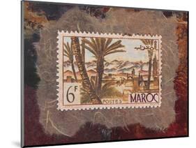 Maroc Stamp-unknown Walker-Mounted Art Print