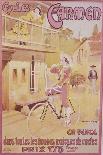 La Francaise: Bordeaux-Paris Bicycle Race-Marodon-Framed Stretched Canvas
