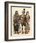 Maronite of Lebanon (Left), Armed Zeibek, and Christian Lebanese Woman-null-Framed Premium Giclee Print