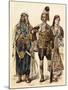 Maronite of Lebanon (Left), Armed Zeibek, and Christian Lebanese Woman-null-Mounted Giclee Print