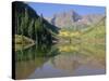 Maroon Bells, Aspen, Colorado, Rocky Mountains, USA-Jean Brooks-Stretched Canvas