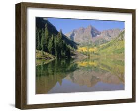 Maroon Bells, Aspen, Colorado, Rocky Mountains, USA-Jean Brooks-Framed Photographic Print