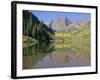 Maroon Bells, Aspen, Colorado, Rocky Mountains, USA-Jean Brooks-Framed Photographic Print