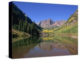 Maroon Bells, Aspen, Colorado, United States of America, North America-Jean Brooks-Stretched Canvas