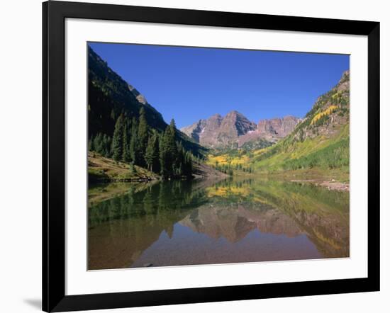 Maroon Bells, Aspen, Colorado, United States of America, North America-Jean Brooks-Framed Photographic Print