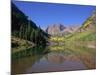 Maroon Bells, Aspen, Colorado, United States of America, North America-Jean Brooks-Mounted Photographic Print