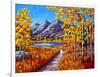 Maroon Bells, Colorado in Autumn-Patty Baker-Framed Art Print