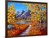 Maroon Bells, Colorado in Autumn-Patty Baker-Framed Art Print