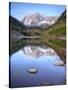 Maroon Bells From Maroon Lake, Maroon Bells-Snowmass Wilderness, Colorado, USA-Jamie & Judy Wild-Stretched Canvas