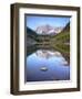 Maroon Bells From Maroon Lake, Maroon Bells-Snowmass Wilderness, Colorado, USA-Jamie & Judy Wild-Framed Photographic Print