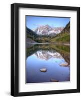 Maroon Bells From Maroon Lake, Maroon Bells-Snowmass Wilderness, Colorado, USA-Jamie & Judy Wild-Framed Photographic Print