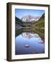 Maroon Bells From Maroon Lake, Maroon Bells-Snowmass Wilderness, Colorado, USA-Jamie & Judy Wild-Framed Photographic Print