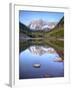 Maroon Bells From Maroon Lake, Maroon Bells-Snowmass Wilderness, Colorado, USA-Jamie & Judy Wild-Framed Photographic Print