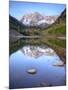 Maroon Bells From Maroon Lake, Maroon Bells-Snowmass Wilderness, Colorado, USA-Jamie & Judy Wild-Mounted Photographic Print