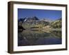 Maroon Bells Reflected in Crater Lake With Fall Color, White River National Forest, Colorado, USA-James Hager-Framed Photographic Print