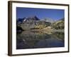 Maroon Bells Reflected in Crater Lake With Fall Color, White River National Forest, Colorado, USA-James Hager-Framed Photographic Print