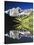 Maroon Bells Reflected in Maroon Lake, White River National Forest, Colorado, USA-Adam Jones-Stretched Canvas