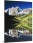 Maroon Bells Reflected in Maroon Lake, White River National Forest, Colorado, USA-Adam Jones-Mounted Photographic Print