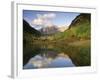 Maroon Bells Reflected in Maroon Lake, White River National Forest, Colorado, USA-Adam Jones-Framed Photographic Print