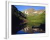 Maroon Bells Reflecting onto Lake-James Randklev-Framed Photographic Print