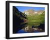 Maroon Bells Reflecting onto Lake-James Randklev-Framed Photographic Print