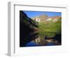 Maroon Bells Reflecting onto Lake-James Randklev-Framed Photographic Print