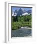 Maroon Bells Seen from Stream Rushing to Feed Maroon Lake Nearby, Rocky Mountains, USA-Nedra Westwater-Framed Photographic Print