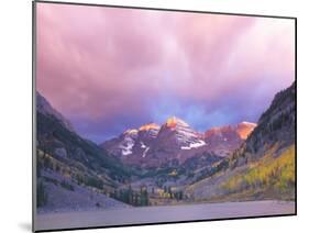 Maroon Bells Snowmass Wilderness at Dawn, Colorado, USA-Rob Tilley-Mounted Premium Photographic Print