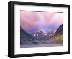 Maroon Bells Snowmass Wilderness at Dawn, Colorado, USA-Rob Tilley-Framed Photographic Print