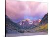 Maroon Bells Snowmass Wilderness at Dawn, Colorado, USA-Rob Tilley-Stretched Canvas