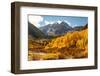 Maroon Bells-Snowmass Wilderness in Aspen, Colorado in autumn.-Mallorie Ostrowitz-Framed Photographic Print