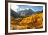 Maroon Bells-Snowmass Wilderness in Aspen, Colorado in autumn.-Mallorie Ostrowitz-Framed Photographic Print