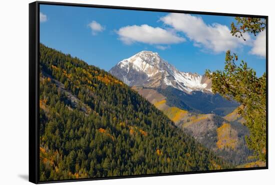 Maroon Bells-Snowmass Wilderness in Aspen.-Mallorie Ostrowitz-Framed Stretched Canvas
