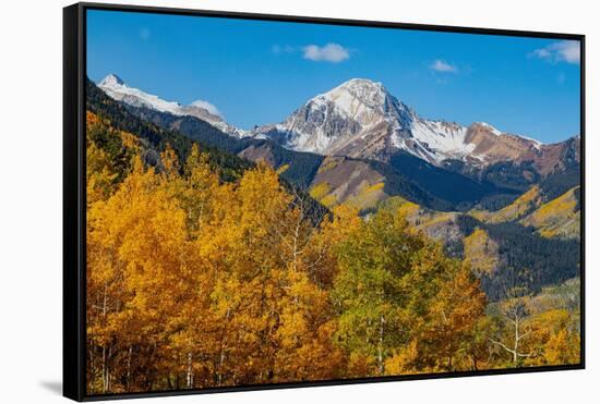 Maroon Bells-Snowmass Wilderness in October-Mallorie Ostrowitz-Framed Stretched Canvas