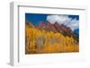 Maroon Bells-Snowmass Wilderness of Colorado, red rock cliffs.-Mallorie Ostrowitz-Framed Photographic Print