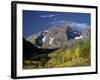 Maroon Bells With Fall Color, White River National Forest, Colorado, USA-James Hager-Framed Photographic Print