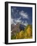 Maroon Bells with Fall Color, White River National Forest, Colorado-James Hager-Framed Photographic Print