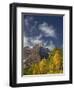 Maroon Bells with Fall Color, White River National Forest, Colorado-James Hager-Framed Photographic Print