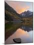 Maroon Bells with Fall Colors During a Clearing Storm in the Evening, White River National Forest-James Hager-Mounted Photographic Print