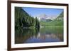 Maroon Lake and Maroon Bells Peaks in the background, Maroon Bells Scenic Area, Colorado, United St-Richard Maschmeyer-Framed Photographic Print