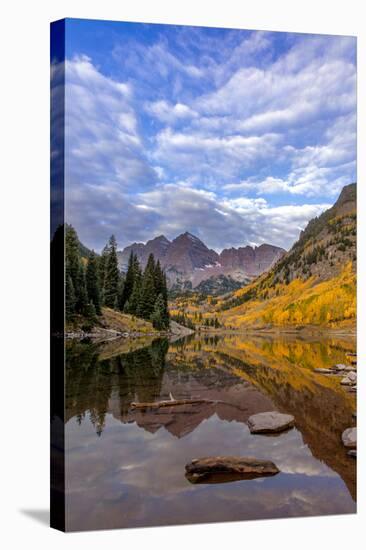 Maroon Lake in the White River National Forest Near Aspen, Colorado, Usa-Chuck Haney-Stretched Canvas