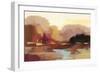 Maroon Landscape Crop-Silvia Vassileva-Framed Art Print