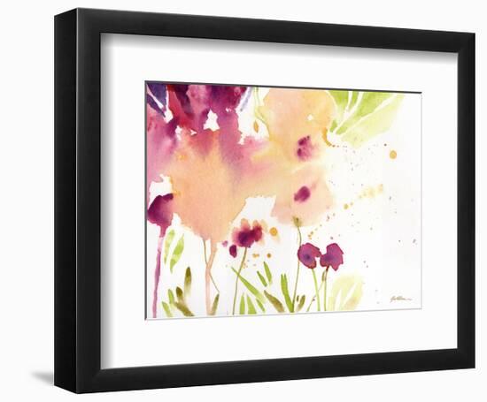 Maroon-Sheila Golden-Framed Art Print