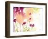 Maroon-Sheila Golden-Framed Art Print