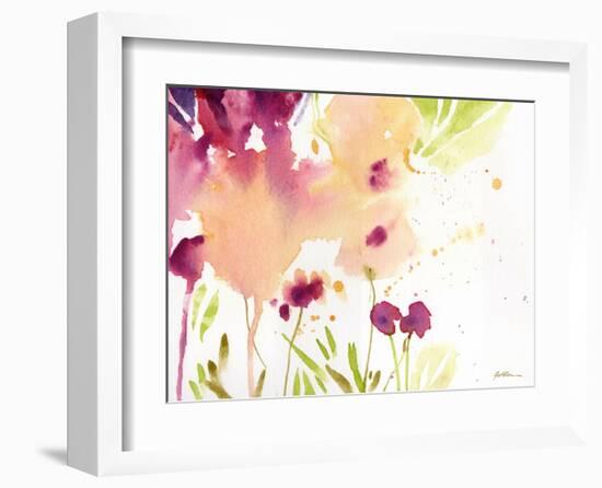 Maroon-Sheila Golden-Framed Art Print