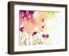 Maroon-Sheila Golden-Framed Art Print