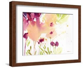 Maroon-Sheila Golden-Framed Art Print