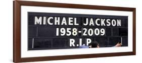 Marquee Tribute to Michael Jackson, Hotel near Staples Center, July 7, 2009-null-Framed Photographic Print