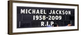 Marquee Tribute to Michael Jackson, Hotel near Staples Center, July 7, 2009-null-Framed Photographic Print