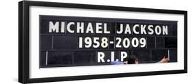 Marquee Tribute to Michael Jackson, Hotel near Staples Center, July 7, 2009-null-Framed Photographic Print